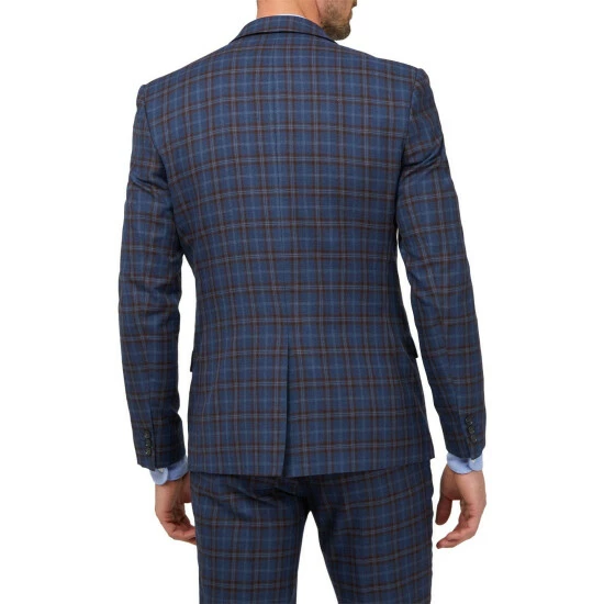 Limehaus Check Slim Fit Suit Jacket For Male 3 Limehaus Check Slim Fit Suit Jacket For Male - Image 3