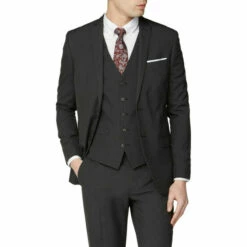 Limehaus Plain Slim Suit Jacket For Male