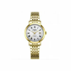 Rotary Windsor Stainless Steel Classic Analogue Quartz Watch - Lb05423/01 For Female