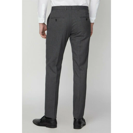 Limehaus Micro Check Slim Fit Trouser For Male 2 Limehaus Micro Check Slim Fit Trouser For Male - Image 2