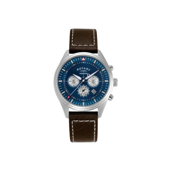 Rotary Horizon Stainless Steel Classic Analogue Quartz Watch - Hgs00010/05 For Male 1 Rotary Horizon Stainless Steel Classic Analogue Quartz Watch - Hgs00010/05 For Male