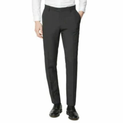 Limehaus Plain Slim Suit Trousers For Male
