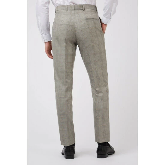 Limehaus Check Slim Fit Trousers For Male 2 Limehaus Check Slim Fit Trousers For Male - Image 2