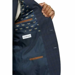Limehaus Overcheck Slim Suit Jacket For Male -Cheap Limehaus Store unnamed file 1320