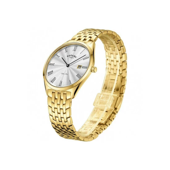 Rotary Ultra Slim Stainless Steel Classic Analogue Quartz Watch - Gb08013/01 For Male 2 Rotary Ultra Slim Stainless Steel Classic Analogue Quartz Watch - Gb08013/01 For Male - Image 2