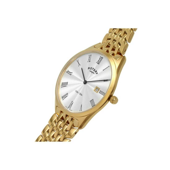 Rotary Ultra Slim Stainless Steel Classic Analogue Quartz Watch - Gb08013/01 For Male 5 Rotary Ultra Slim Stainless Steel Classic Analogue Quartz Watch - Gb08013/01 For Male - Image 5