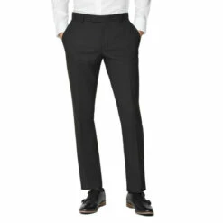 Limehaus Plain Slim Suit Trousers For Male