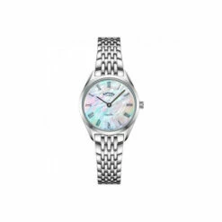 Rotary Ultra Slim Stainless Steel Classic Analogue Quartz Watch - Lb08010/41 For Female