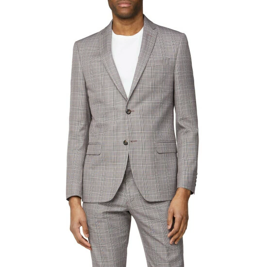 Limehaus Tonal Check Slim Fit Suit Jacket For Male 1 Limehaus Tonal Check Slim Fit Suit Jacket For Male