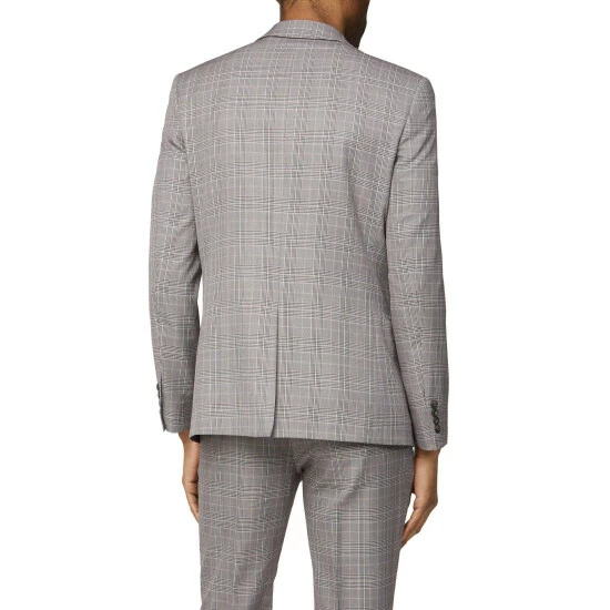 Limehaus Tonal Check Slim Fit Suit Jacket For Male 3 Limehaus Tonal Check Slim Fit Suit Jacket For Male - Image 3