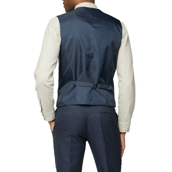 Limehaus Overcheck Waistcoat For Male 2 Limehaus Overcheck Waistcoat For Male - Image 2