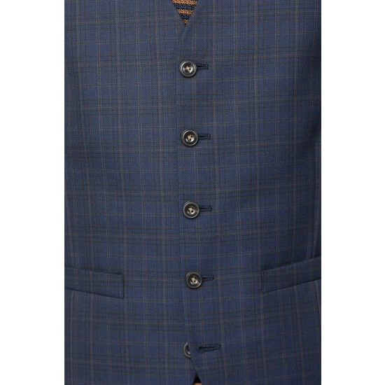 Limehaus Overcheck Waistcoat For Male 3 Limehaus Overcheck Waistcoat For Male - Image 3