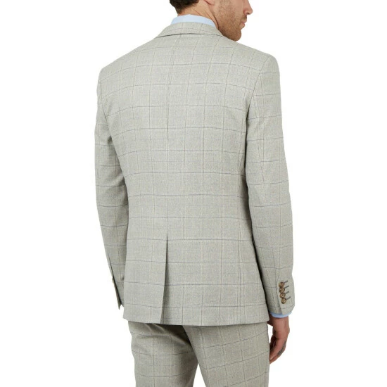 Limehaus Check Slim Suit For Male 3 Limehaus Check Slim Suit For Male - Image 3