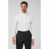 Limehaus Wing Collar Dobby Panelled Shirt For Male
