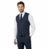 Limehaus Windowpane Check Waistcoat For Male