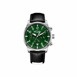 Rotary Gs Pilot D Stainless Steel Classic Analogue Quartz Watch - Gs00681/24 For Male