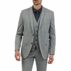 Limehaus Check Suit Jacket For Male
