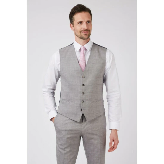 Limehaus Windowpane Waistcoat For Male 4 Limehaus Windowpane Waistcoat For Male - Image 4
