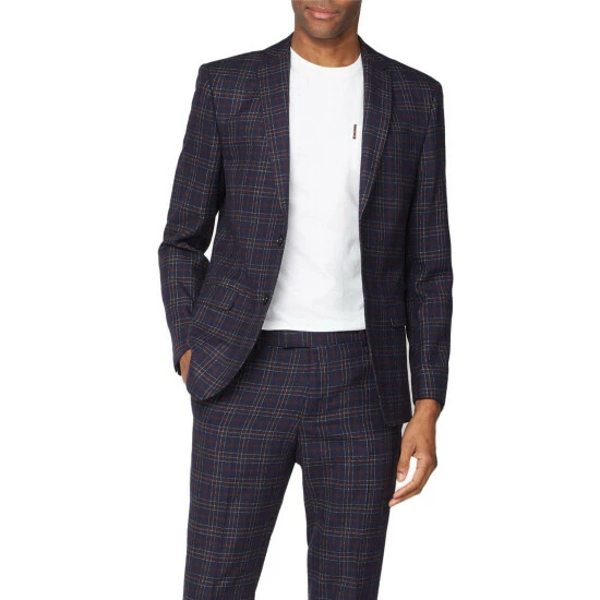 Limehaus Bold Check 2 Piece Slim Fit Suit For Male 7 Limehaus Bold Check 2 Piece Slim Fit Suit For Male - Image 7