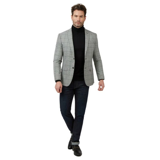 Limehaus Puppytooth Windowpane Jacket For Male 2 Limehaus Puppytooth Windowpane Jacket For Male - Image 2