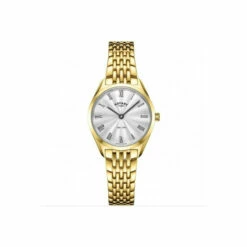 Rotary Ultra Slim Stainless Steel Classic Analogue Quartz Watch - Lb08013/01 For Female