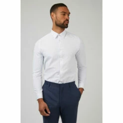 Limehaus Textured Slim Fit Shirt For Male