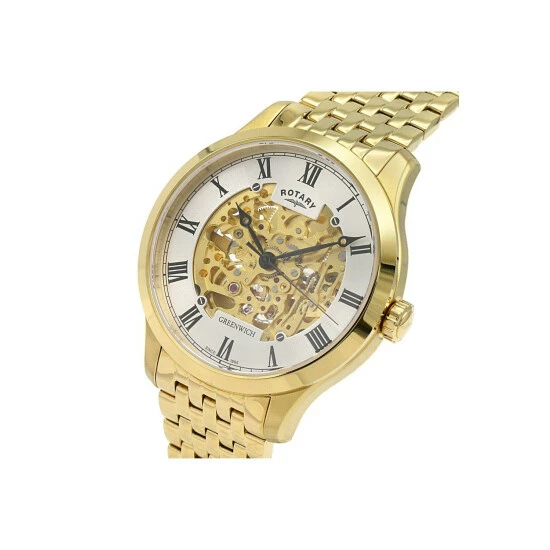 Rotary Plated Stainless Steel Classic Analogue Automatic Watch - Gb02941/03 For Male 5 Rotary Plated Stainless Steel Classic Analogue Automatic Watch - Gb02941/03 For Male - Image 5