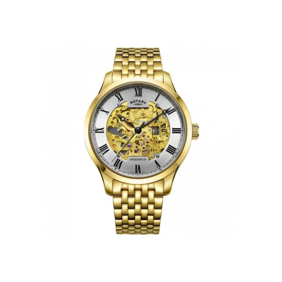 Rotary Plated Stainless Steel Classic Analogue Automatic Watch - Gb02941/03 For Male 7 Rotary Plated Stainless Steel Classic Analogue Automatic Watch - Gb02941/03 For Male - Image 7