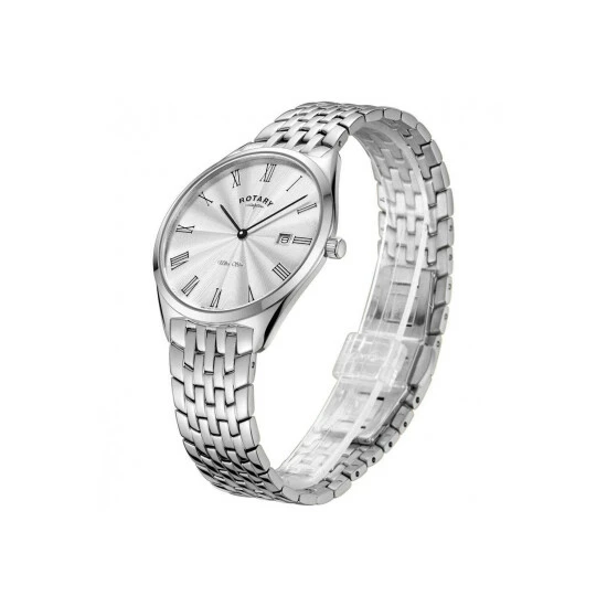 Rotary Ultra Slim Stainless Steel Classic Analogue Quartz Watch - Gb08010/01 For Male 2 Rotary Ultra Slim Stainless Steel Classic Analogue Quartz Watch - Gb08010/01 For Male - Image 2