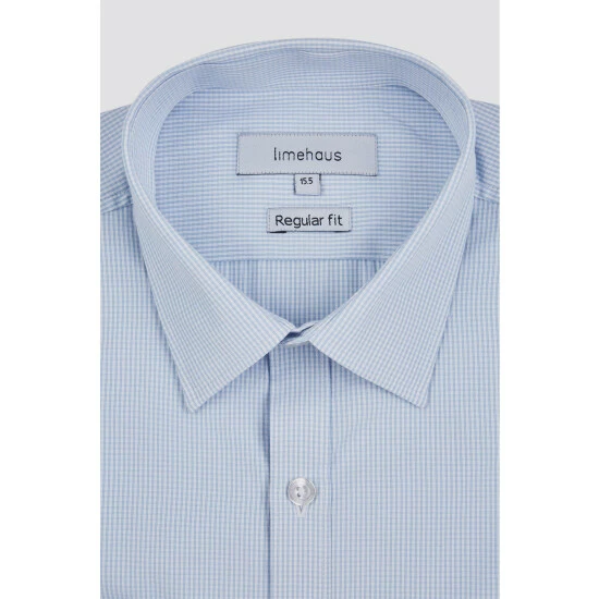 Limehaus Small Gingham Shirt For Male 3 Limehaus Small Gingham Shirt For Male - Image 3