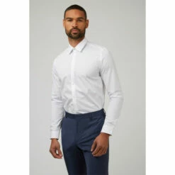 Limehaus Poplin Slim Fit Single Cuff Shirt For Male