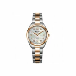 Rotary Plated Stainless Steel Classic Analogue Quartz Watch - Lb05112/41/d For Female