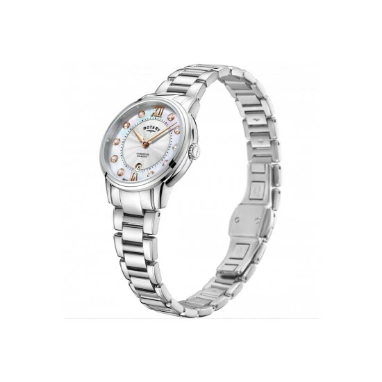 Rotary Cambridge Stainless Steel Classic Analogue Watch - Lb05425/07/d For Female 2 Rotary Cambridge Stainless Steel Classic Analogue Watch - Lb05425/07/d For Female - Image 2