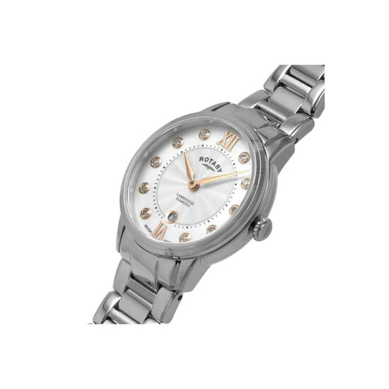 Rotary Cambridge Stainless Steel Classic Analogue Watch - Lb05425/07/d For Female 4 Rotary Cambridge Stainless Steel Classic Analogue Watch - Lb05425/07/d For Female - Image 4