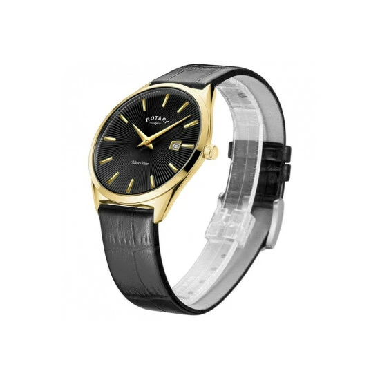 Rotary Ultra Slim Plated Stainless Steel Classic Analogue Watch - Gs08013/04 For Male 2 Rotary Ultra Slim Plated Stainless Steel Classic Analogue Watch - Gs08013/04 For Male - Image 2