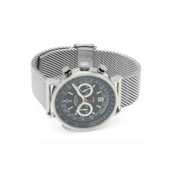 Rotary Stainless Steel Classic Analogue Quartz Watch - Gb05235/04 For Male 2 Rotary Stainless Steel Classic Analogue Quartz Watch - Gb05235/04 For Male - Image 2