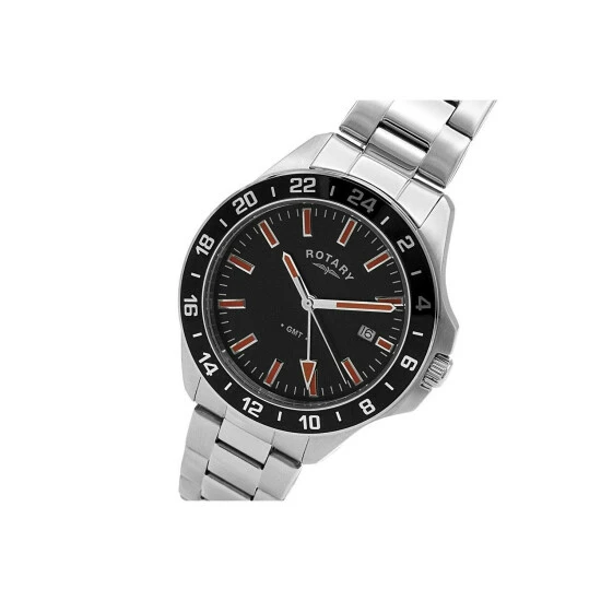 Rotary Hero Stainless Steel Classic Analogue Quartz Watch - Gb00685/04 For Male 2 Rotary Hero Stainless Steel Classic Analogue Quartz Watch - Gb00685/04 For Male - Image 2