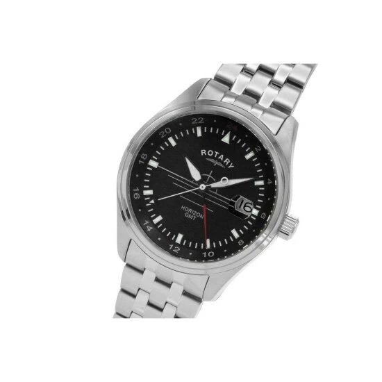 Rotary Horizon Stainless Steel Classic Analogue Quartz Watch - Hgb00001/04 For Male 2 Rotary Horizon Stainless Steel Classic Analogue Quartz Watch - Hgb00001/04 For Male - Image 2