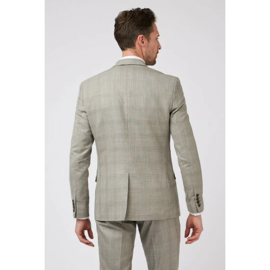 Limehaus Check Slim Jacket For Male 3 Limehaus Check Slim Jacket For Male - Image 3
