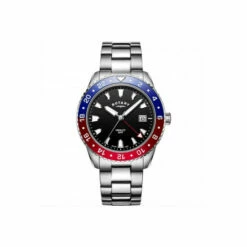 Rotary Stainless Steel Classic Analogue Quartz Watch - Gb05108/30 For Male