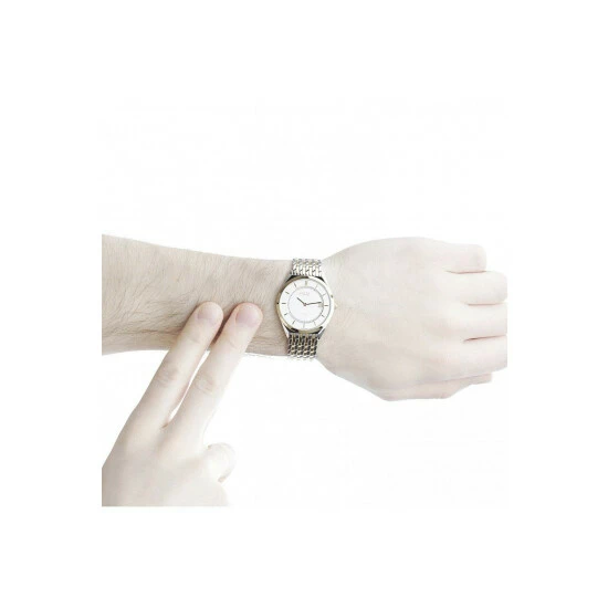 Rotary Ultra Slim Stainless Steel Classic Analogue Quartz Watch - Gb08001/02 For Male 3 Rotary Ultra Slim Stainless Steel Classic Analogue Quartz Watch - Gb08001/02 For Male - Image 3