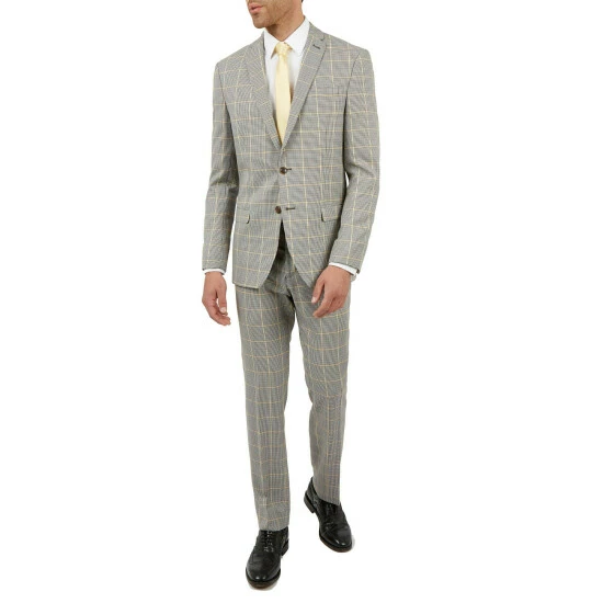 Limehaus Check Slim Suit For Male 2 Limehaus Check Slim Suit For Male - Image 2