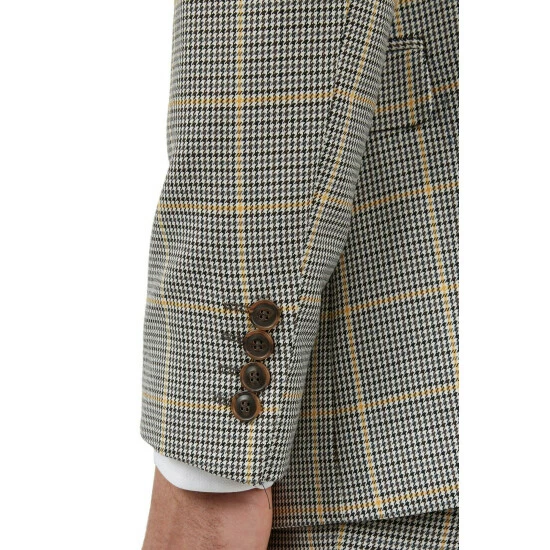 Limehaus Check Slim Suit For Male 4 Limehaus Check Slim Suit For Male - Image 4