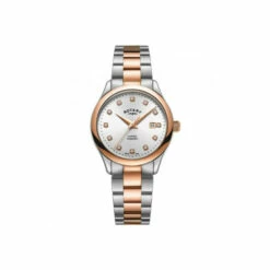 Rotary Plated Stainless Steel Classic Analogue Quartz Watch - Lb05094/70/d For Female