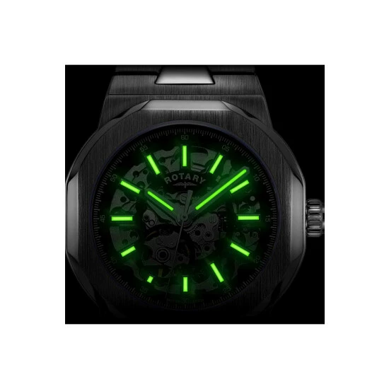 Rotary Skeleton Stainless Steel Classic Analogue Watch - Gb05415/04 For Male 2 Rotary Skeleton Stainless Steel Classic Analogue Watch - Gb05415/04 For Male - Image 2