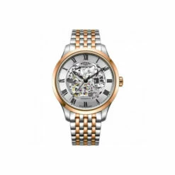 Rotary Plated Stainless Steel Classic Analogue Automatic Watch - Gb02944/06 For Male