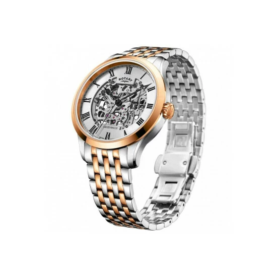 Rotary Plated Stainless Steel Classic Analogue Automatic Watch - Gb02944/06 For Male 2 Rotary Plated Stainless Steel Classic Analogue Automatic Watch - Gb02944/06 For Male - Image 2