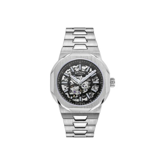 Rotary Skeleton Stainless Steel Classic Analogue Watch - Gb05415/04 For Male 7 Rotary Skeleton Stainless Steel Classic Analogue Watch - Gb05415/04 For Male - Image 7