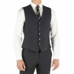 Limehaus Micro Design Slim Fit Waistcoat For Male -Cheap Limehaus Store unnamed file 987