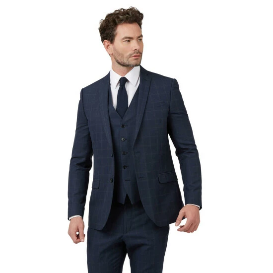Limehaus Windowpane Check Jacket For Male 1 Limehaus Windowpane Check Jacket For Male